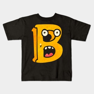 funny Letter B Kids T-Shirt